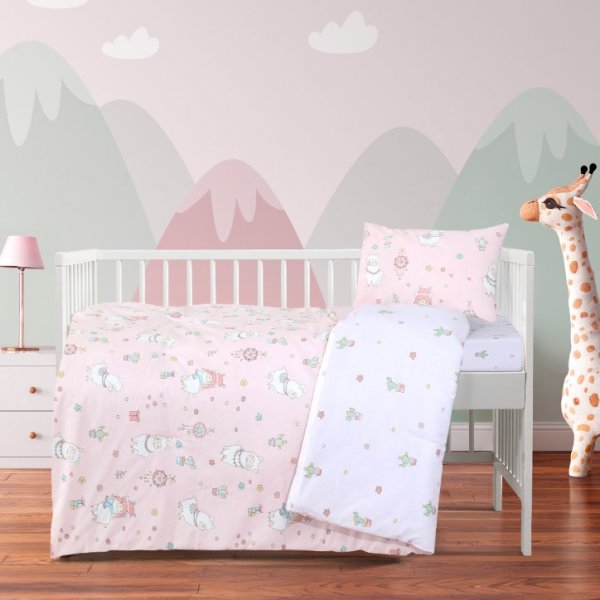 Κουβερλί Κούνιας Pink Paca Kocoon
