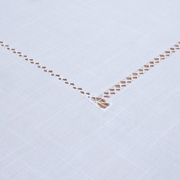 Σετ Τραπεζομάντηλο (165x220) + Πετσέτες 4002 White Dimeco