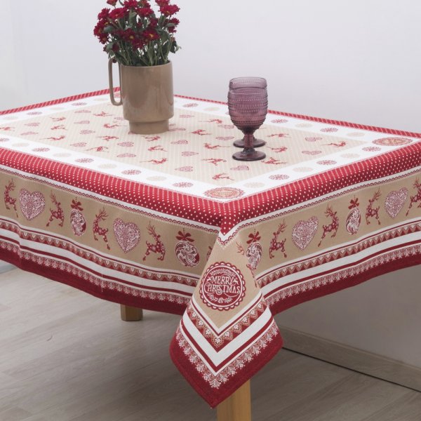 Χριστουγεννιάτικο Τραπεζομάντηλο (140x180) 8924 Dimeco