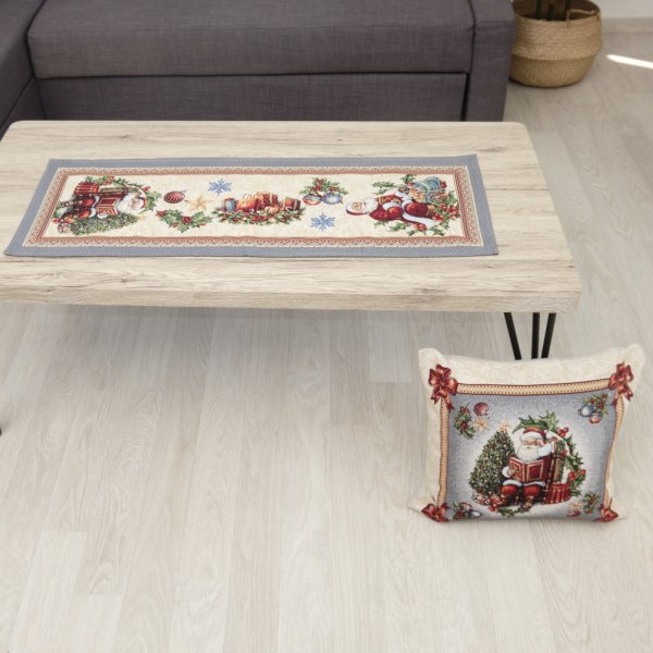 Σετ Χριστουγεννιάτικα Σεμέν + Πετσετάκια (3τμχ) 8930 Silver Dimeco