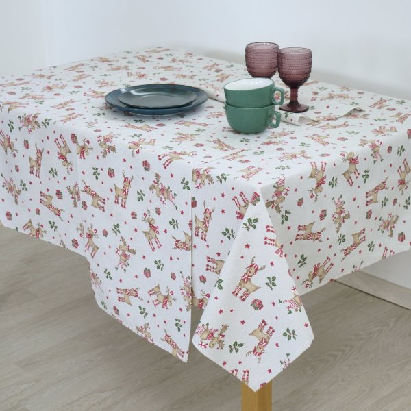 Χριστουγεννιάτικο Τραπεζομάντηλο (140x220) Rudolph Dimeco