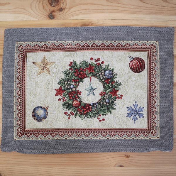 Χριστουγεννιάτικο Σουπλά 8930 Silver Dimeco