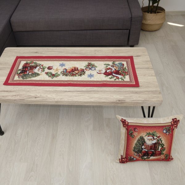 Σετ Χριστουγεννιάτικα Σεμέν + Πετσετάκια (3τμχ) 8930 Red Dimeco