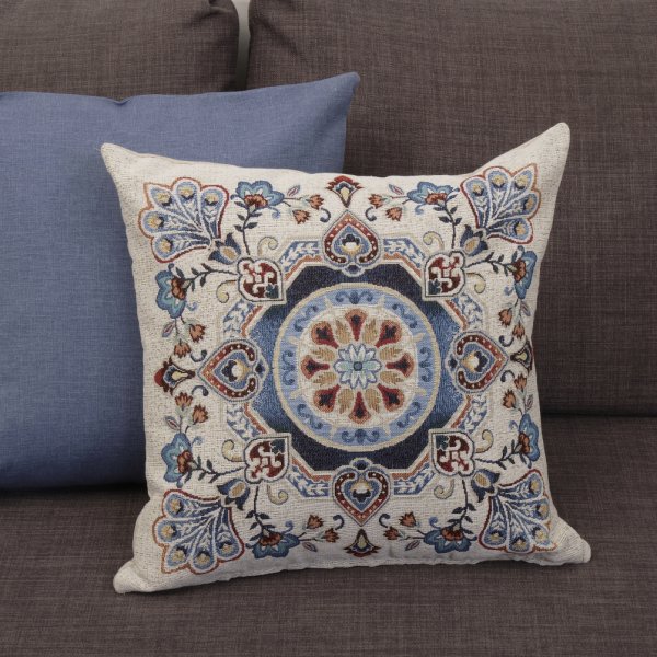 Διακοσμητική Μαξιλαροθήκη (45x45) Morena Blue Dimeco