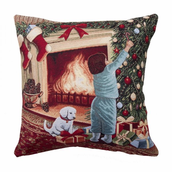 Χριστουγεννιάτικη Διακοσμητική Μαξιλαροθήκη 8937 Dimeco