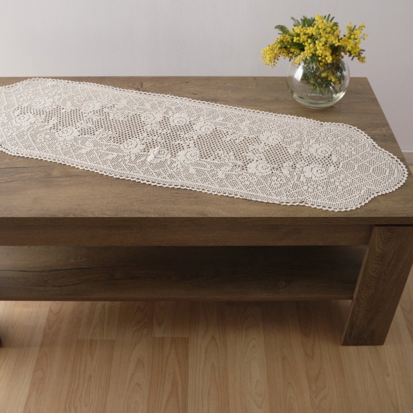 Τραβέρσα Χειροποίητη (30x75) 1178 Ecru Dimeco