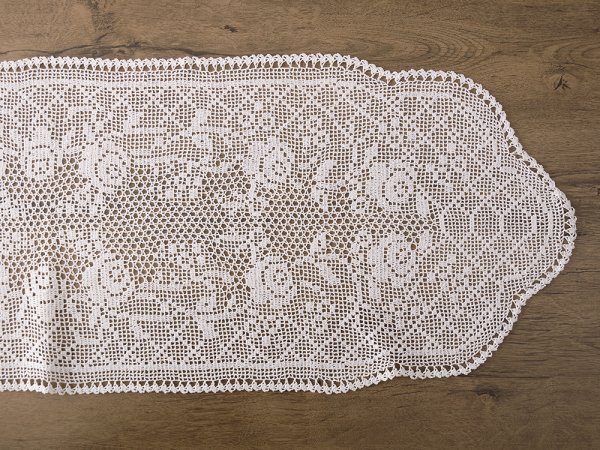 Τραβέρσα Χειροποίητη (24x50) 1178 White Dimeco