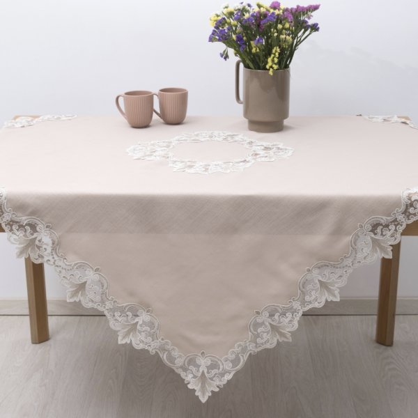 Τραπεζομάντηλο (140x140) 2134 Beige Dimeco