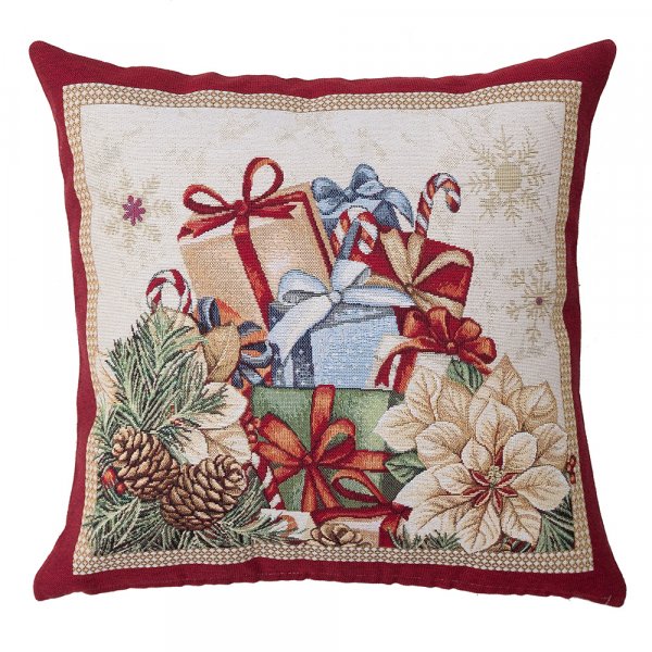 Χριστουγεννιάτικη Διακοσμητική Μαξιλαροθήκη 8949 Dimeco