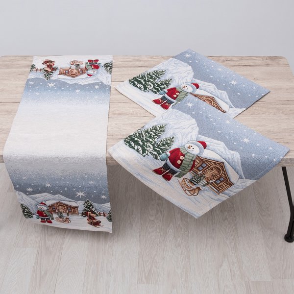 Σετ Χριστουγεννιάτικα Σεμέν + Πετσετάκια (3τμχ) 8947 Dimeco