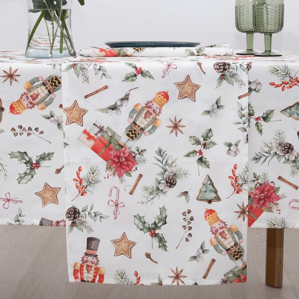 Χριστουγεννιάτικη Τραβέρσα (40x160) Digital Print Drum Dimeco