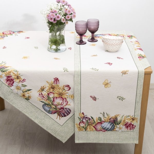 Πασχαλινή Τραβέρσα (45x140) Easter Garden Dimeco