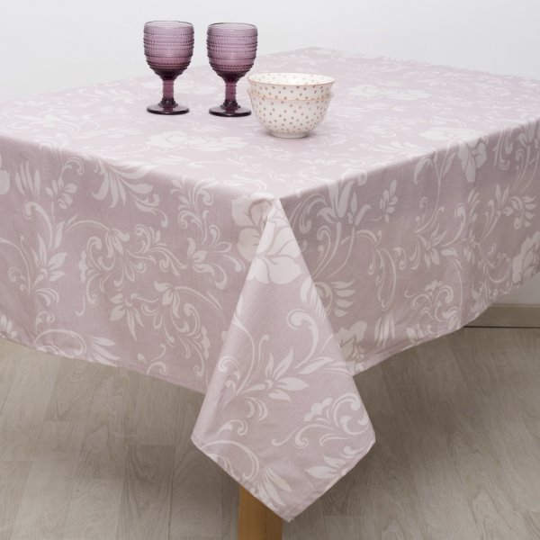 Αλέκιαστο Τραπεζομάντηλο (135x135) 5813 Pink Dimeco