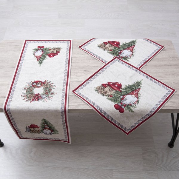 Σετ Χριστουγεννιάτικα Σεμέν + Πετσετάκια (3τμχ) 8953 Dimeco