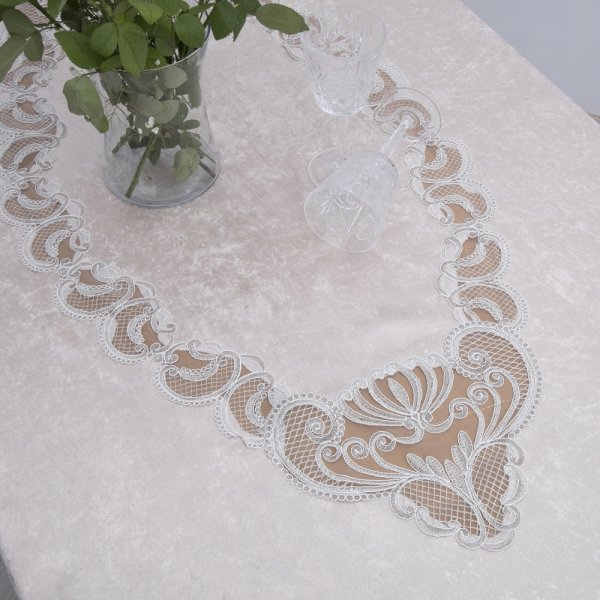 Τραπεζομάντηλο Βελούδο (160x220) 2138 Beige Dimeco