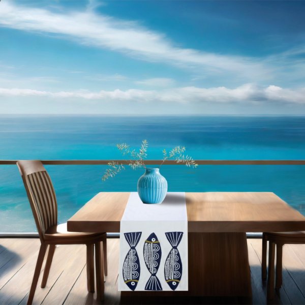 Τραβέρσα (40x170) ZY-1258 Blue Dimeco