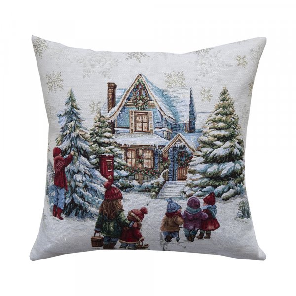 Χριστουγεννιάτικη Διακοσμητική Μαξιλαροθήκη 8960 Dimeco