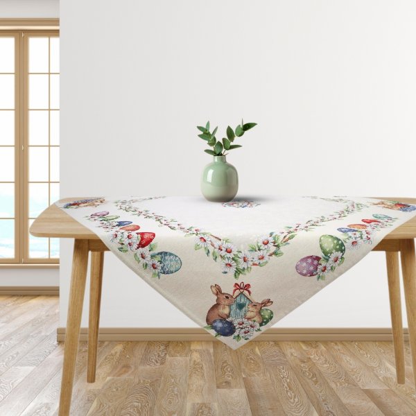 Πασχαλινό Τραπεζομάντηλο (140x140) Easter Twix Dimeco