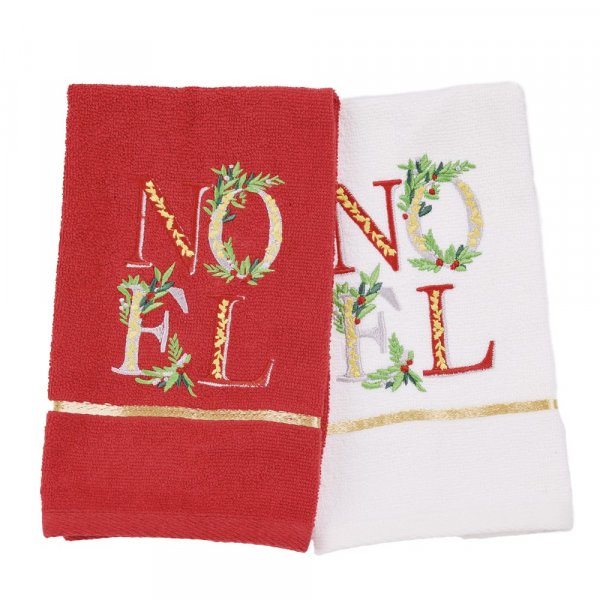 Σετ Χριστουγεννιάτικα Ποτηρόπανα (2τμχ) 0813 Das Home