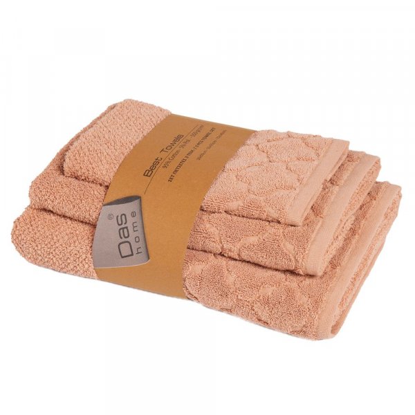 Σετ Πετσέτες Μπάνιου (3τμχ) Best 0793 Das Home