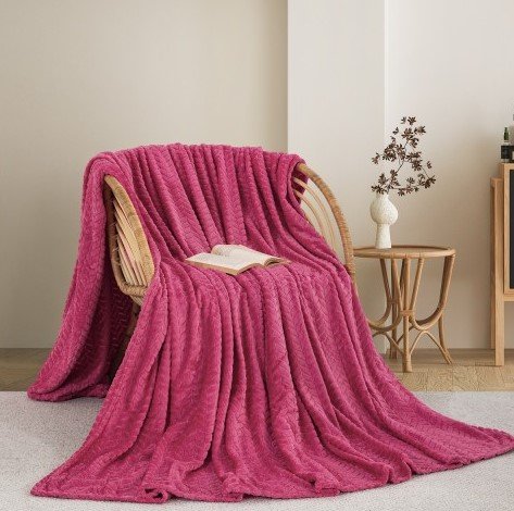 Κουβέρτα Fleece Υπέρδιπλη 550 Fuchsia Adam Home