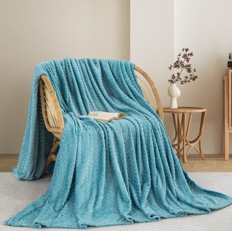 Κουβέρτα Fleece Υπέρδιπλη 550 Aqua Adam Home