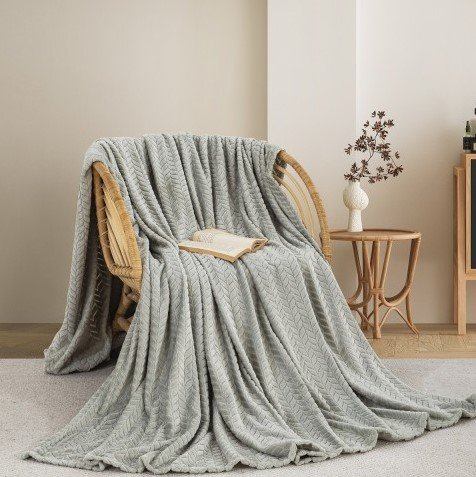 Κουβέρτα Fleece Υπέρδιπλη 550 Silver Adam Home