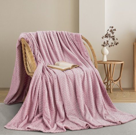 Κουβέρτα Fleece Υπέρδιπλη 550 Pink Adam Home