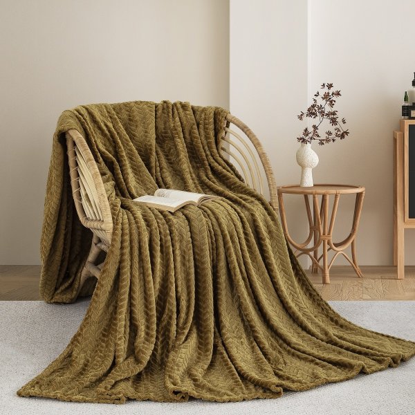 Κουβέρτα Fleece Ημίδιπλη 550 Honey Gold Adam Home