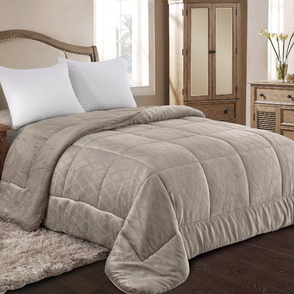 Κουβερτοπάπλωμα Μονό 812 Taupe Adam Home