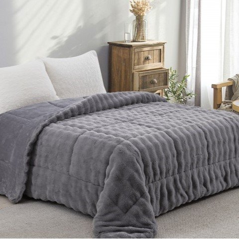Κουβερτοπάπλωμα Μονό 910 Gray Adam Home