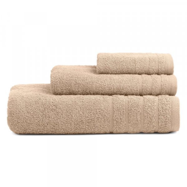 Σετ Πετσέτες Μπάνιου (3τμχ) Beige 15 (500Gsm) Adam Home