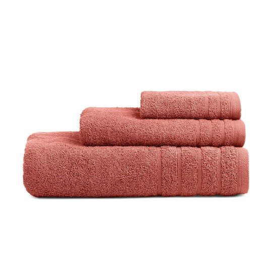 Σετ Πετσέτες Μπάνιου (3τμχ) Opal Rose 64 (500Gsm) Adam Home