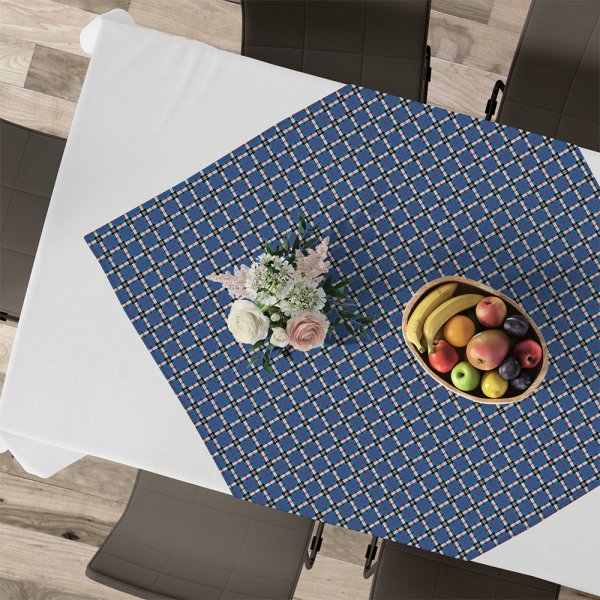 Καρέ (90x90) Tartan 602 Blue Lino Home