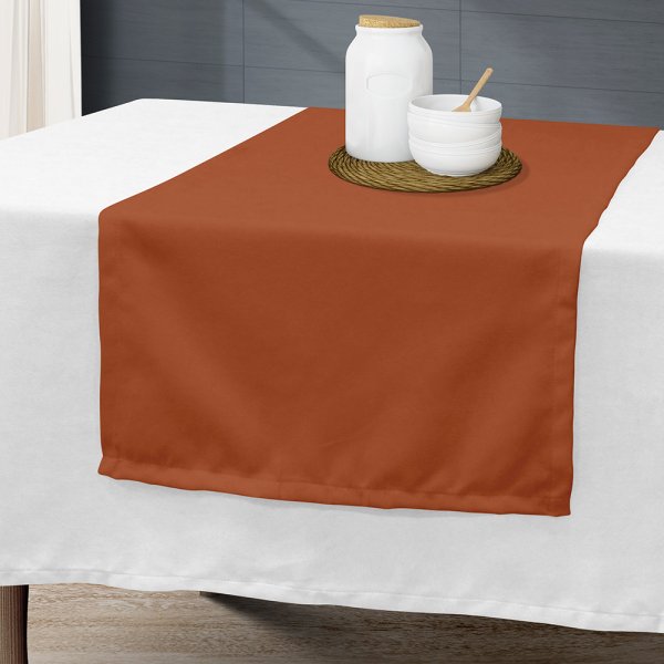 Τραβέρσα Renas 107 Terracotta Lino Home