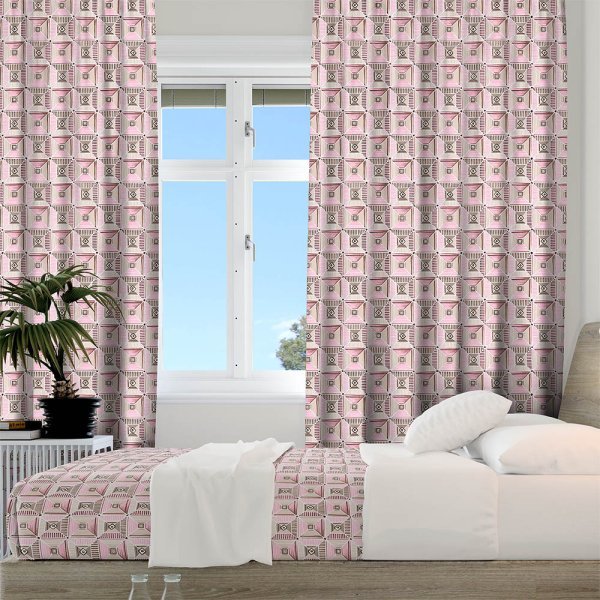 Κουρτίνα (150x275) Με Τρέσα Scoy 301 Pink Lino Home