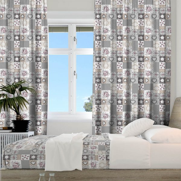 Κουρτίνα (150x275) Με Τρέσα Lia 101 Gray Lino Home