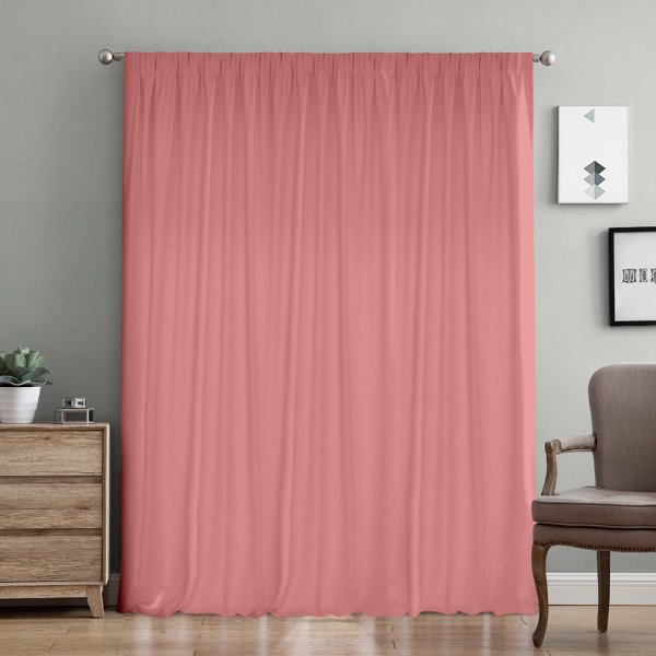 Κουρτίνα (300x275) Με Τρέσα Samos C93047 Dark Pink Lino Home