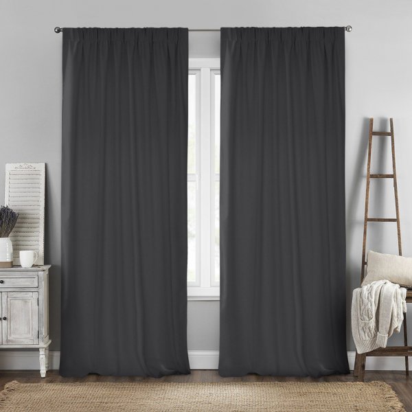 Κουρτίνα (140x280) Με Τρέσα Renas 17075 Dark Gray Lino Home