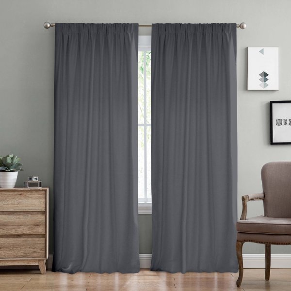 Κουρτίνα (150x275) Με Τρέσα Samos C98093 Gray Lino Home