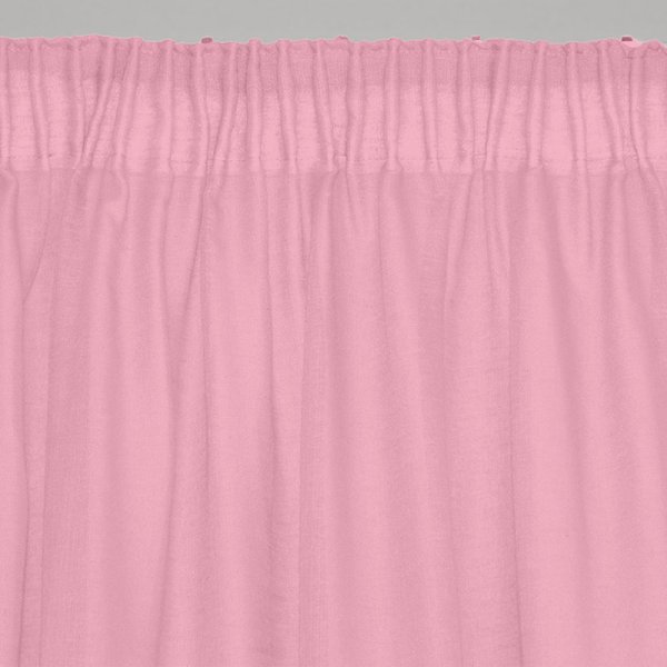 Κουρτίνα (145x295) Με Τρέσα Line 301 Pink Lino Home