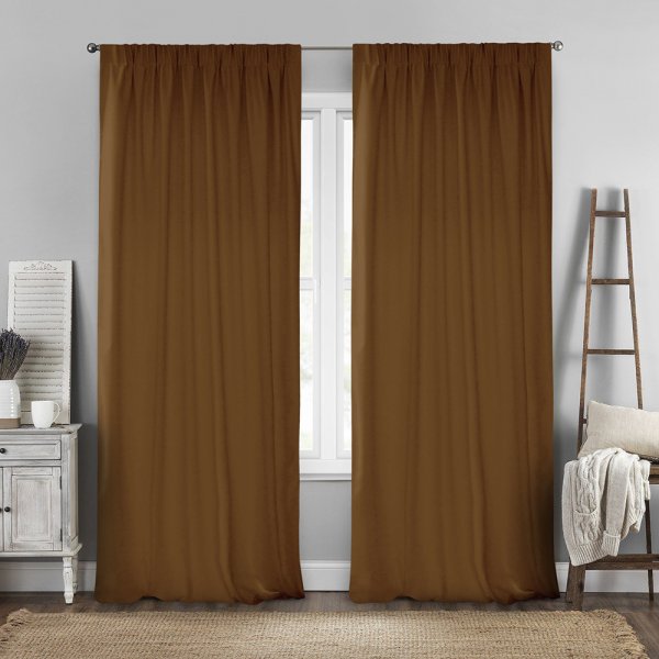 Κουρτίνα (300x280) Με Τρέσα Renas 216 Tabac Lino Home