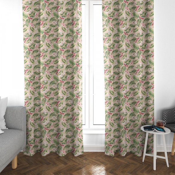Κουρτίνα (135x270) Με Τρέσα Freya 301 Pink Lino Home