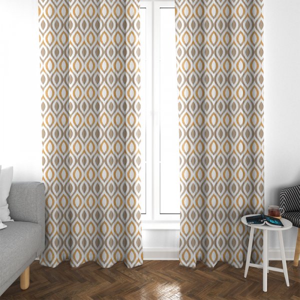 Κουρτίνα (135x270) Με Τρέσα Artemisa 901 Brown Lino Home