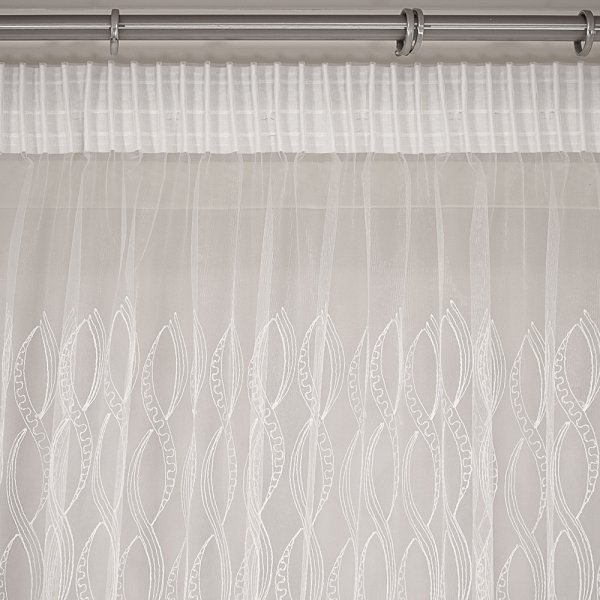 Κουρτίνα (300x280) Με Τρέσα Grumo White Lino Home