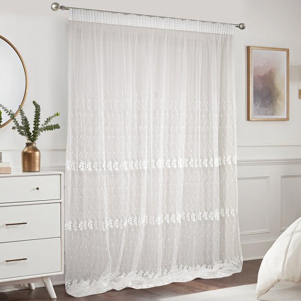 Κουρτίνα (300x280) Με Τρέσα Resio White Lino Home