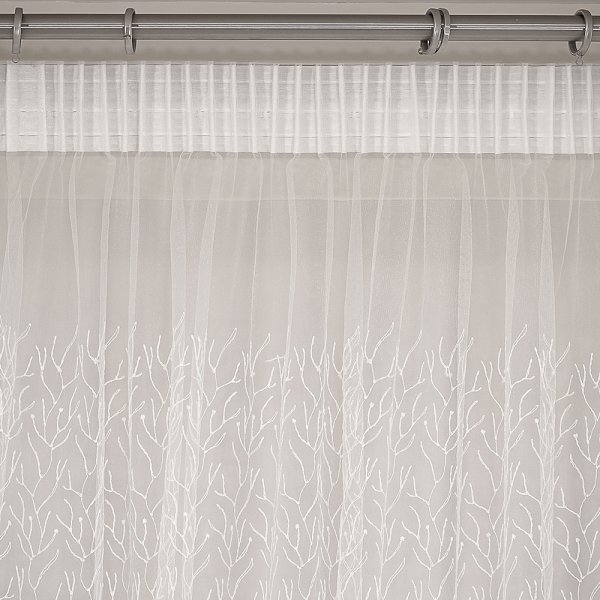 Κουρτίνα (300x280) Με Τρέσα Bario White Lino Home