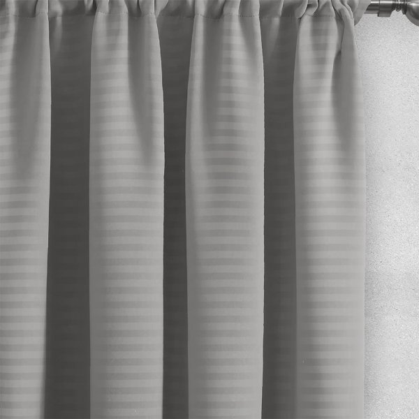 Κουρτίνα (150x240) Με Τρέσα Emb Basko Dark Gray Lino Home