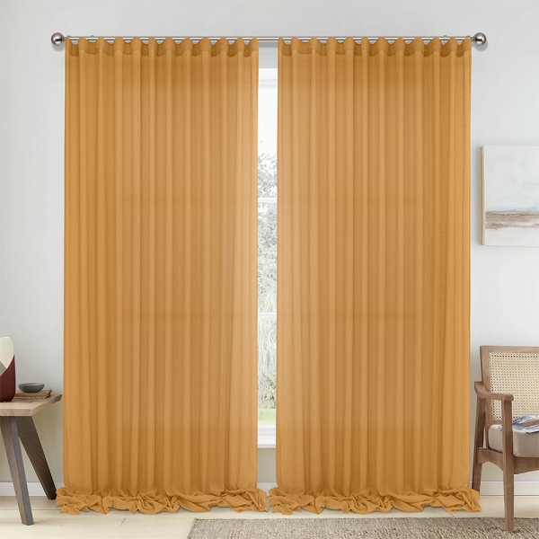 Κουρτίνα (300x295) Με Τρέσα 1010 Honey Lino Home
