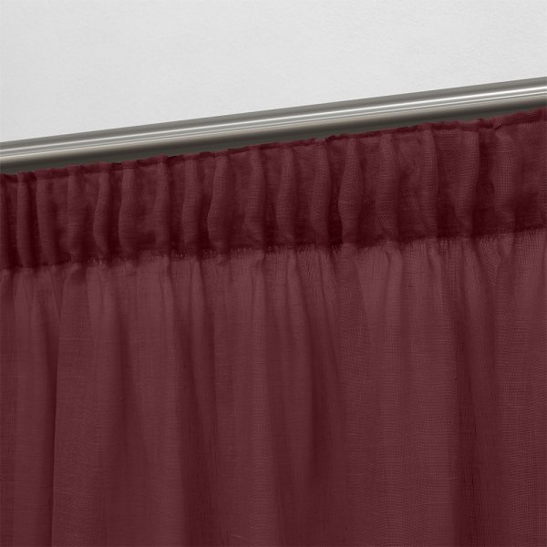 Κουρτίνα (300x295) Με Τρέσα 1010 Bordo Lino Home